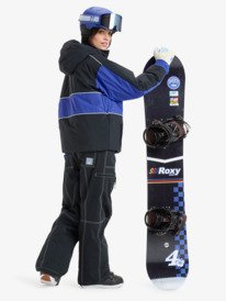 4 Chloe Kim 10K - Funktionelle Snow-Jacke mit Kapuze für Frauen Schwarz ERJTJ03516 Roxy