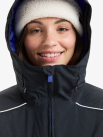 5 Chloe Kim 10K - Funktionelle Snow-Jacke mit Kapuze für Frauen Schwarz ERJTJ03516 Roxy