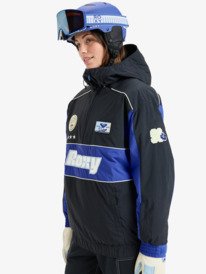 1 Chloe Kim 10K - Funktionelle Snow-Jacke mit Kapuze für Frauen Schwarz ERJTJ03516 Roxy