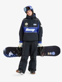 2 Chloe Kim 10K - Funktionelle Snow-Jacke mit Kapuze für Frauen Schwarz ERJTJ03516 Roxy