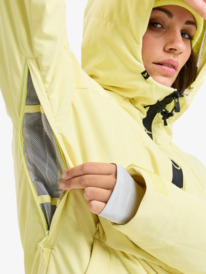 9 Radiant Lines Overhead - Technical Snow Jacket for Women Yellow ERJTJ03517 Roxy