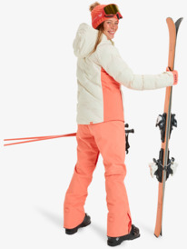4 Snowdrift 15K - Funktionelle Snow-Jacke mit Kapuze für Frauen Weiss ERJTJ03525 Roxy