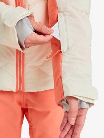5 Snowdrift 15K - Funktionelle Snow-Jacke mit Kapuze für Frauen Weiss ERJTJ03525 Roxy