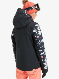 3 Free Jet 10K- Technisch Snowjack voor Dames Black ERJTJ03527 Roxy