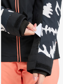 5 Free Jet 10K- Technisch Snowjack voor Dames Black ERJTJ03527 Roxy