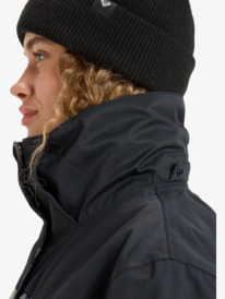 13 Roxy Jetty Block 10K - Funktionelle Snow-Jacke mit Kapuze für Frauen Grau ERJTJ03528 Roxy