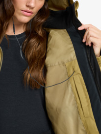 10 Landscape 10K - Veste de snow technique pour Femme Beige ERJTJ03532 Roxy