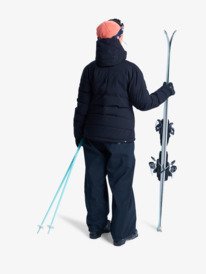 4 Snowyhill Puffy 10K - Funktionelle Snow-Jacke mit Kapuze für Frauen Schwarz ERJTJ03535 Roxy