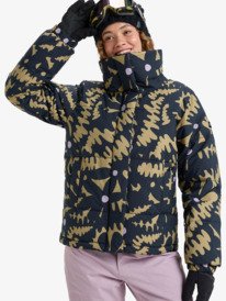 0 Snow Winter Rebel - Technical Snow Jacket for Women Beige ERJTJ03545 Roxy