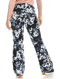 7 Nadia Printed - Insulated Snow Pants for Women Black ERJTP03188 Roxy