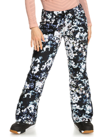 3 Nadia Printed - Insulated Snow Pants for Women Black ERJTP03188 Roxy