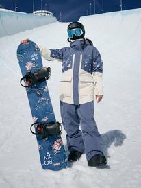 1 Chloe Kim  - Pantaloni da snowboard da Donna Blue ERJTP03262 Roxy