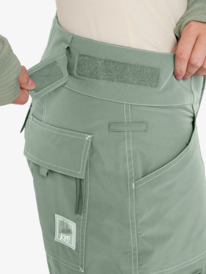 8 Chloe Kim  - Pantalón de snow para Mujer Verde ERJTP03262 Roxy