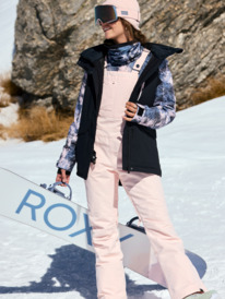 5 Rideout - Salopette da snowboard da Donna Pink ERJTP03267 Roxy