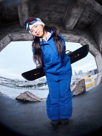 0 Chloe Kim - Calças técnicas de snow para mulher Roxo ERJTP03300 Roxy