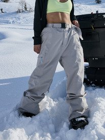 roxy, Chloe Kim 15K - Funktionelle Snow-Hose für Frauen, ASH (sjn0) 0 Chloe Kim 15K - Funktionelle Snow-Hose für Frauen Grau ERJTP03300 Roxy