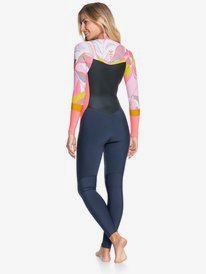 4 5/4/3mm Syncro GBS - Traje de Surf con Cremallera en el Pecho para Mujer Gris ERJW103083 Roxy