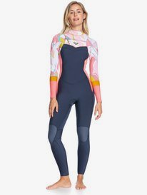 0 5/4/3mm Syncro GBS - Traje de Surf con Cremallera en el Pecho para Mujer Gris ERJW103083 Roxy