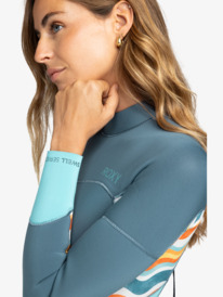 8 4/3mm Swell Series - Wetsuit met een Achterrits voor Dames Blue ERJW103124 Roxy