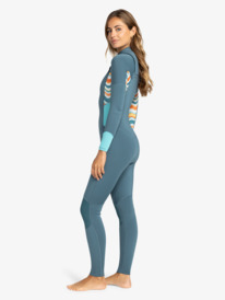 1 5/4/3mm Swell Series - Chest Zip Wetsuit for Women Blue ERJW103128 Roxy