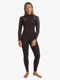 1 3/2mm Elite - Chest Zip Wetsuit for Women Red ERJW103135 Roxy