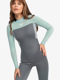 3 3/2mm Prologue - Back Zip Wetsuit for Girls 2 - 16 Grün ERJW103166 Roxy