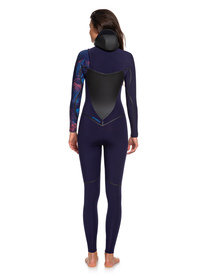 5 5/4/3mm Syncro Plus - Hooded Chest Zip Wetsuit Blue ERJW203002 Roxy