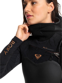 4 5/4/3mm Performance - Traje de surf con cremallera en el pecho y capucha para Mujer Negro ERJW203003 Roxy