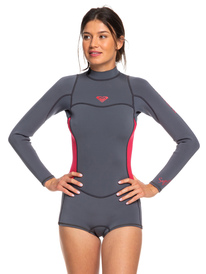 0 2/2mm Syncro Series - Traje de surf FLT de primavera con manga larga y cremallera en la espalda para Mujer Multi ERJW403014 Roxy