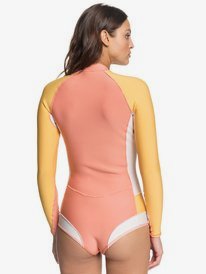 4 1mm POP Surf - Long Sleeve Front Zip Bikini Cut Shorty  ERJW403023 Roxy