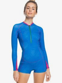 0 1.5mm POP Surf - Traje de surf de primavera de manga larga y cremallera frontal para Mujer Azul ERJW403028 Roxy