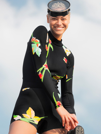 0 1.5mm ROWLEY X ROXY - Springsuit Back Zip pour Femme  ERJW403037 Roxy