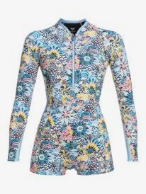 9 1.5mm Marine Bloom - Front Zip Springsuit for Women  ERJW403038 Roxy