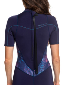 2 2/2mm Syncro Series - Springsuit à manches courtes avec zip dans le dos pour Femme Bleu ERJW503007 Roxy