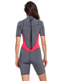 4 2/2mm Syncro Series - Traje de surf de primavera FLT con manga corta y cremallera en la espalda para Mujer Multi ERJW503007 Roxy