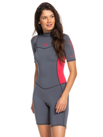 0 2/2mm Syncro Series - Traje de surf de primavera FLT con manga corta y cremallera en la espalda para Mujer Multi ERJW503007 Roxy