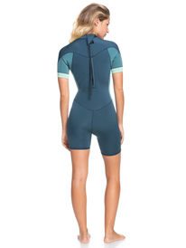 5 2/2mm Syncro - Traje de surf de primavera con manga corta y cremallera atrás para Mujer  ERJW503014 Roxy
