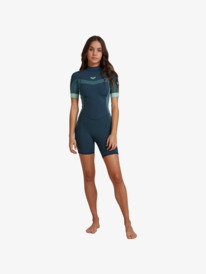 4 2/2mm Syncro - Traje de surf de primavera con manga corta y cremallera atrás para Mujer  ERJW503014 Roxy