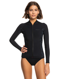 6 1.0 SWELL SERIES JKT ZIP QLOCK Negro ERJW803030 Roxy