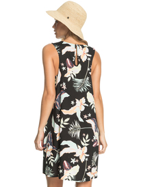 4 Sweet Whisper - Short Strappy Dress for Women Black ERJWD03531 Roxy
