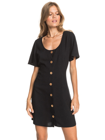 0 All Eyes On Love - Short Sleeve Dress for Women Black ERJWD03534 Roxy