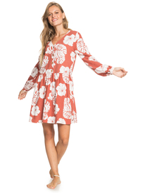 3 Wake Up Darling - Short Long Sleeve Dress for Women  ERJWD03537 Roxy