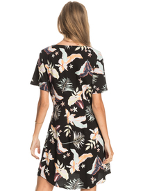 4 All Eyes On Love - Short Sleeve Dress for Women Black ERJWD03556 Roxy
