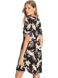 5 All Eyes On Love - Short Sleeve Dress for Women Black ERJWD03556 Roxy