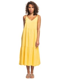 0 Waiting Line - Midikleid für Frauen Gelb ERJWD03610 Roxy