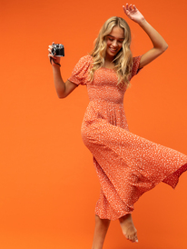 0 Decade Of Dreams - Midi Dress for Women Orange ERJWD03612 Roxy