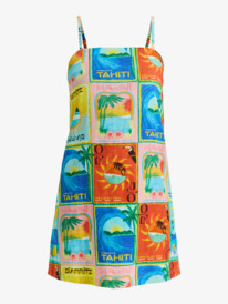 4 Atlas Playa Blanca - Vestido Mini para Mujer Azul ERJWD03860 Roxy