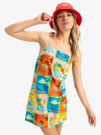 1 Atlas Playa Blanca - Vestido Mini para Mujer Azul ERJWD03860 Roxy