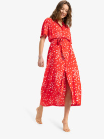 5 Island Escape - Robe midi pour Femme Rouge ERJWD03865 Roxy