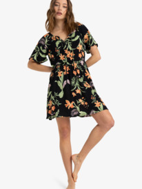 3 Tropical Tides - Mini-Kleid für Frauen Schwarz ERJWD03869 Roxy